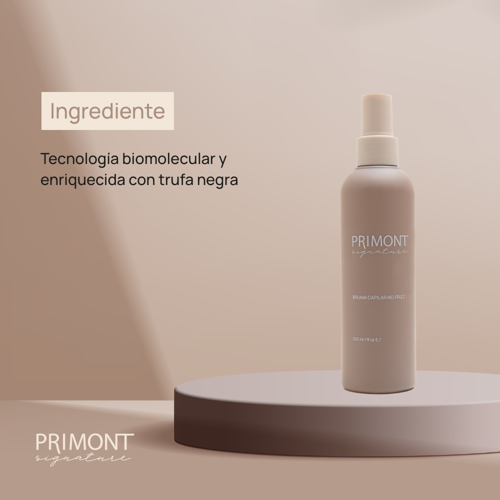 PRIMONT SIGNATURE BRUMA CAPILAR NO FRIZZ CON TRUFA NEGRA 200 ml - Imagen 3