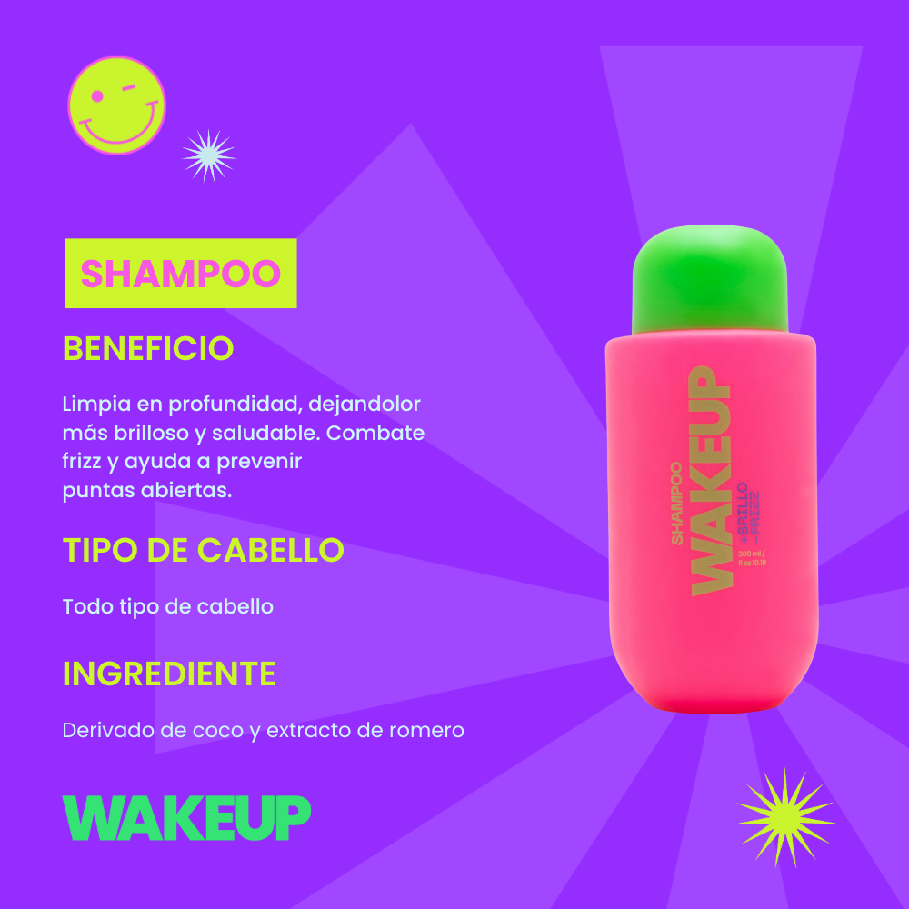WAKEUP  SHAMPOO 300 cc - Imagen 4