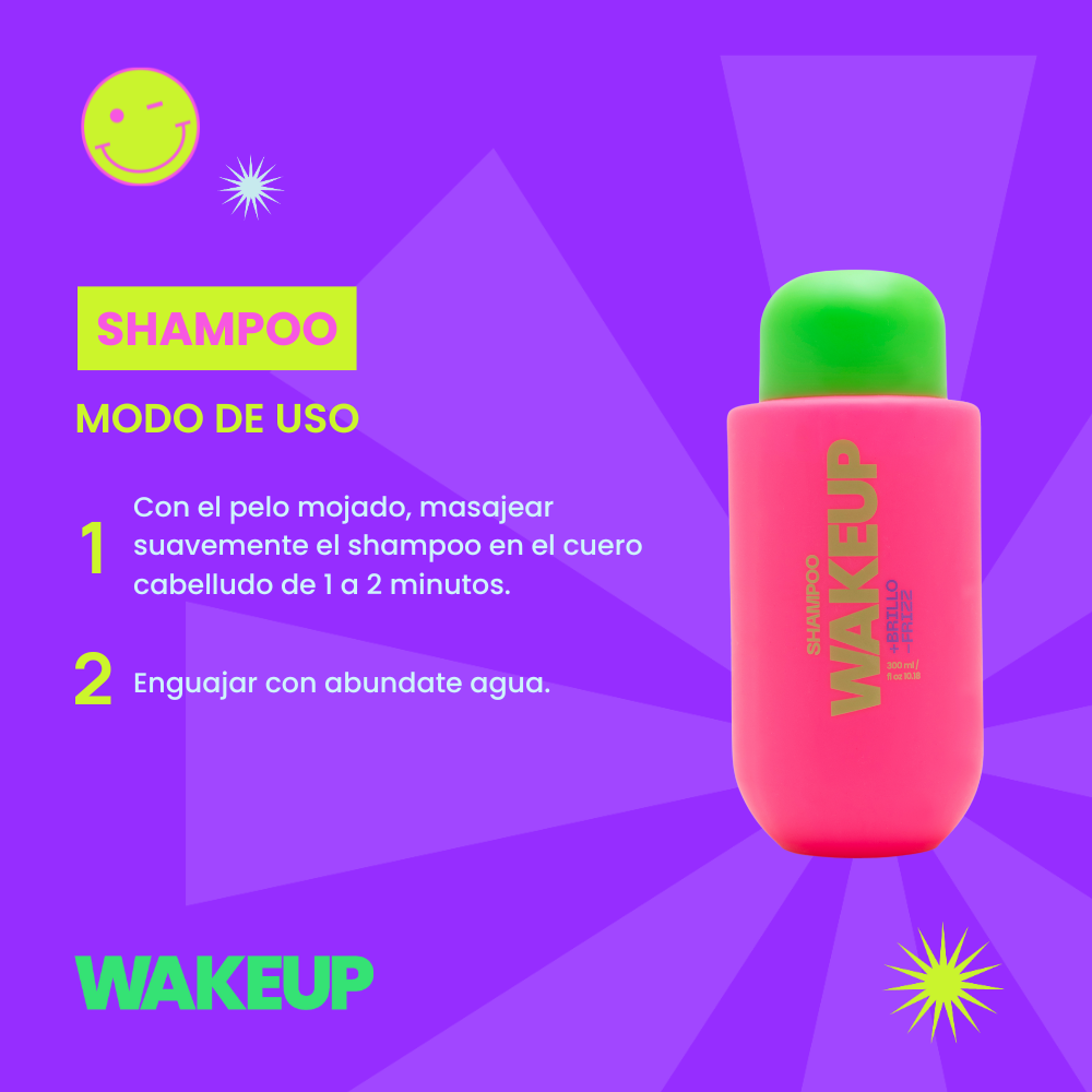 WAKEUP  SHAMPOO 300 cc - Imagen 5